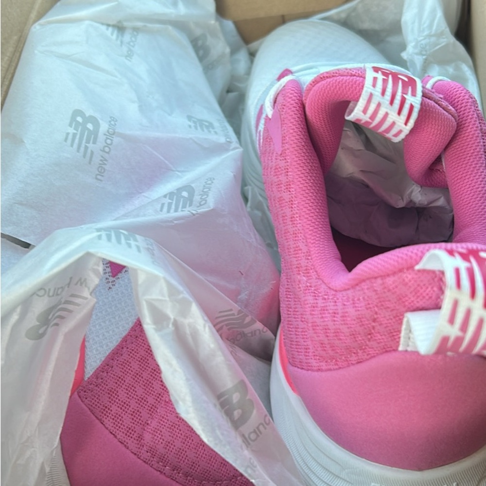 New Balance White Pink Volleyball Sneakers